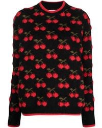 La DoubleJ - Pullover Mit Kirschen-Print - Lyst