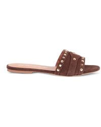 Via Roma 15 - Stud-Embellished Sandals - Lyst