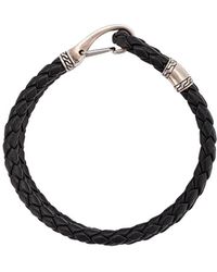 John Hardy Pulsera clásica con cierre de gancho - Negro