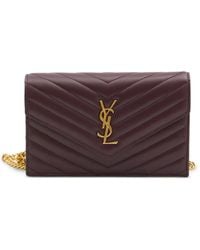 Saint Laurent - Mini Envelope Cassandre Clutch Bag - Lyst