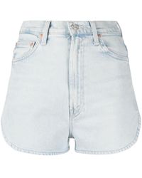 Mother - Jeans-Shorts mit hohem Bund - Lyst