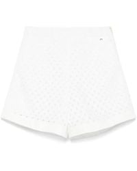 Herno - Perforated Shorts With Geometric Shapes - Lyst