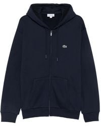 Lacoste - Hoodie Zippé À Patch Logo - Lyst