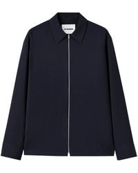 Jil Sander - Zip-Up Wool Overshirt - Lyst