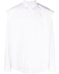 Juun.J - Overlapping-panel Cotton Shirt - Lyst