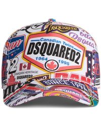 DSquared² - Cappello da baseball con stampa - Lyst
