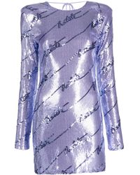 ROTATE BIRGER CHRISTENSEN - Logo-Embellished Sequin Minidress - Lyst
