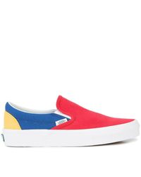 Vans Canvas Yacht Club Classic Slip-on In Red/blue/yellow for Men | Lyst