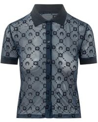 Marine Serre - Blouse Met Monogram-Print - Lyst