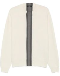 Gucci - Knit Wool Sweater With Web Intarsia - Lyst