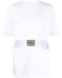 JW Anderson - T-Shirt mit Cut-Outs - Lyst