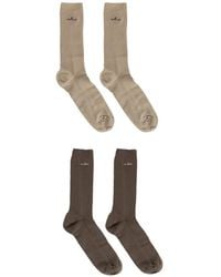 Birkenstock - Ribbed-Knit Embroidered-Motif Socks (Set Of 2) - Lyst