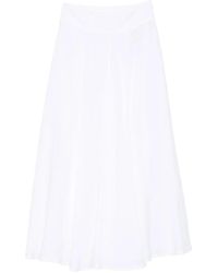 120% Lino - A-Line Midi Skirt - Lyst