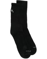 A_COLD_WALL* - Logo-Print Ribbed Socks - Lyst