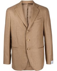 Caruso - Single-Breasted Wool-Cashmere Blazer - Lyst
