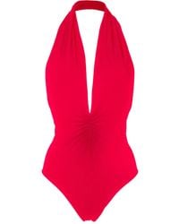Lygia & Nanny - Bañador Isatou Fluity con cuello halter - Lyst