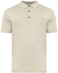 AllSaints - Mode Short-Sleeve Wool Polo Shirt - Lyst