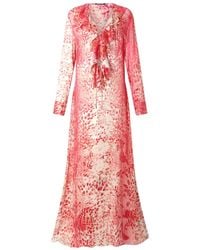 Roberto Cavalli - Vestido camisero midi con estampado de jaguar - Lyst