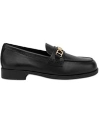 Love Moschino - Logo-Plaque Loafers - Lyst