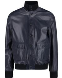 Valstar - Buttoned Leather Jacket - Lyst