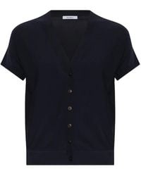Max Mara - V-Neck Button-Up Top - Lyst
