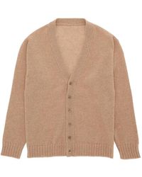 Fortela - V-Neck Ribbed-Knit Cardigan - Lyst