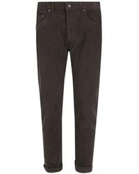 Dondup - Icon Ribfluwelen Straight Broek - Lyst