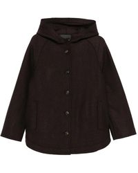 ROSSO35 - Hooded Coat - Lyst