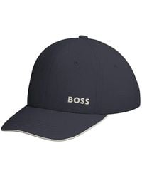 BOSS - Cotton-Twill Cap With Logo Print - Lyst