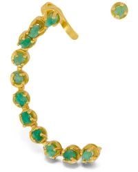 FENOMENA - Tennis Emerald Earrings - Lyst