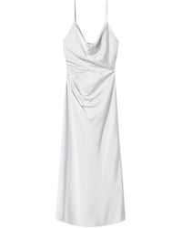 Twinset - Robe Mi-Longue À Design Satiné - Lyst