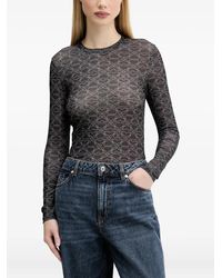 HUGO - モノグラム ロングtシャツ - Lyst