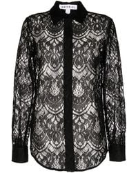 Matériel - Lace-Detail Long Sleeve Shirt - Lyst