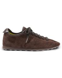 Jacquemus - The Tennis Croc-Effect Suede Sneakers - Lyst