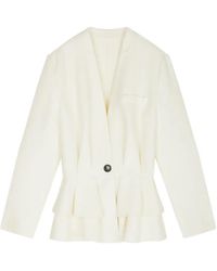 JNBY - Blazer Sin Cuello Con Dobladillo A Capas Escalonadas - Lyst
