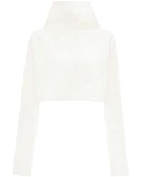 JW Anderson - Cut-Out Detailed Cropped Jumper - Lyst