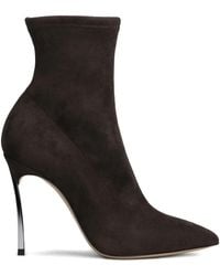 Casadei - 100Mm Blade Pointed-Toe Boots - Lyst