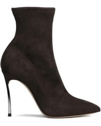 Casadei - 100Mm Blade Pointed-Toe Boots - Lyst