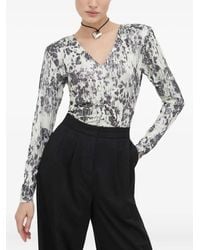 Day Birger et Mikkelsen - Long-Sleeve V-Neck Blouse - Lyst