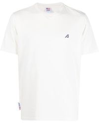 Autry - T-Shirt mit Logo-Stickerei - Lyst