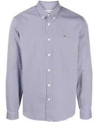 Lacoste - Gingham-Check Button-Down Collar Shirt - Lyst