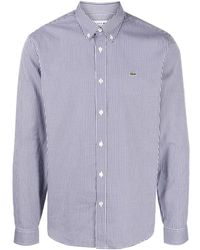 Lacoste - Gingham-Check Button-Down Collar Shirt - Lyst