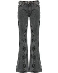 Y. Project - Evergreen Hook And Eye Slim Denim Jeans - Lyst