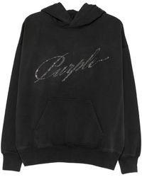 Purple Brand - Crystal-Logo Hoodie - Lyst