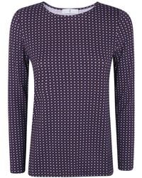Whyci - Geometric-Print Long-Sleeve T-Shirt - Lyst