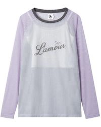 B+ AB - Ribbed Long-Sleeve Top - Lyst