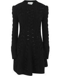 McQueen - ケーブルニット ドレス - Lyst