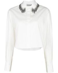Jonathan Simkhai - Renata Cropped-Hemd - Lyst