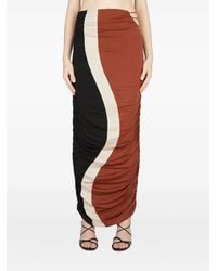 Ahluwalia - Elshadai Gathered Maxi Skirt - Lyst