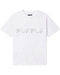 Purple Brand - Crystal-Embellished Cotton T-Shirt - Lyst